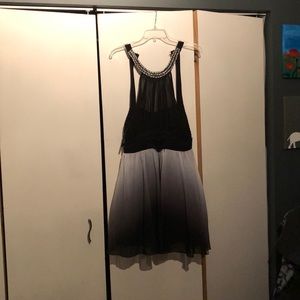 Black and gray homecoming/ Prom dress